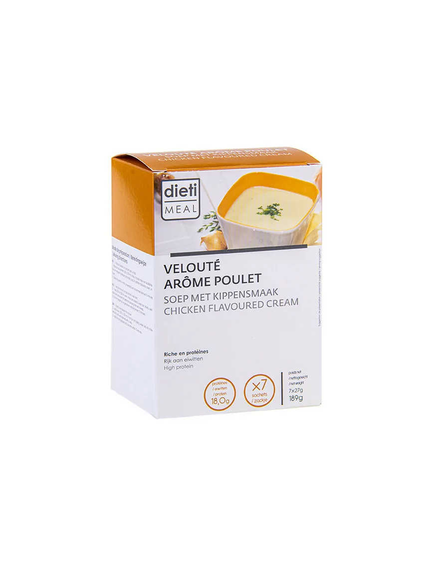 Protein-Suppe mit Hühnergeschmack