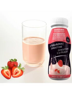 Protein Smoothie mit Erdbeergeschmack
