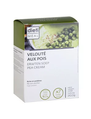 Cremige Protein-Suppe mit Erbsengeschmack