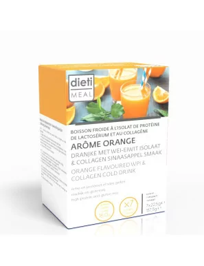 Dietimeal Protein Erfrischungsgetränk mit Orangengeschmack 7 Portionen