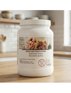 Dietisnack Müsli-Granola Knusprig mit Rote Früchte 15 Portionen 450 g
