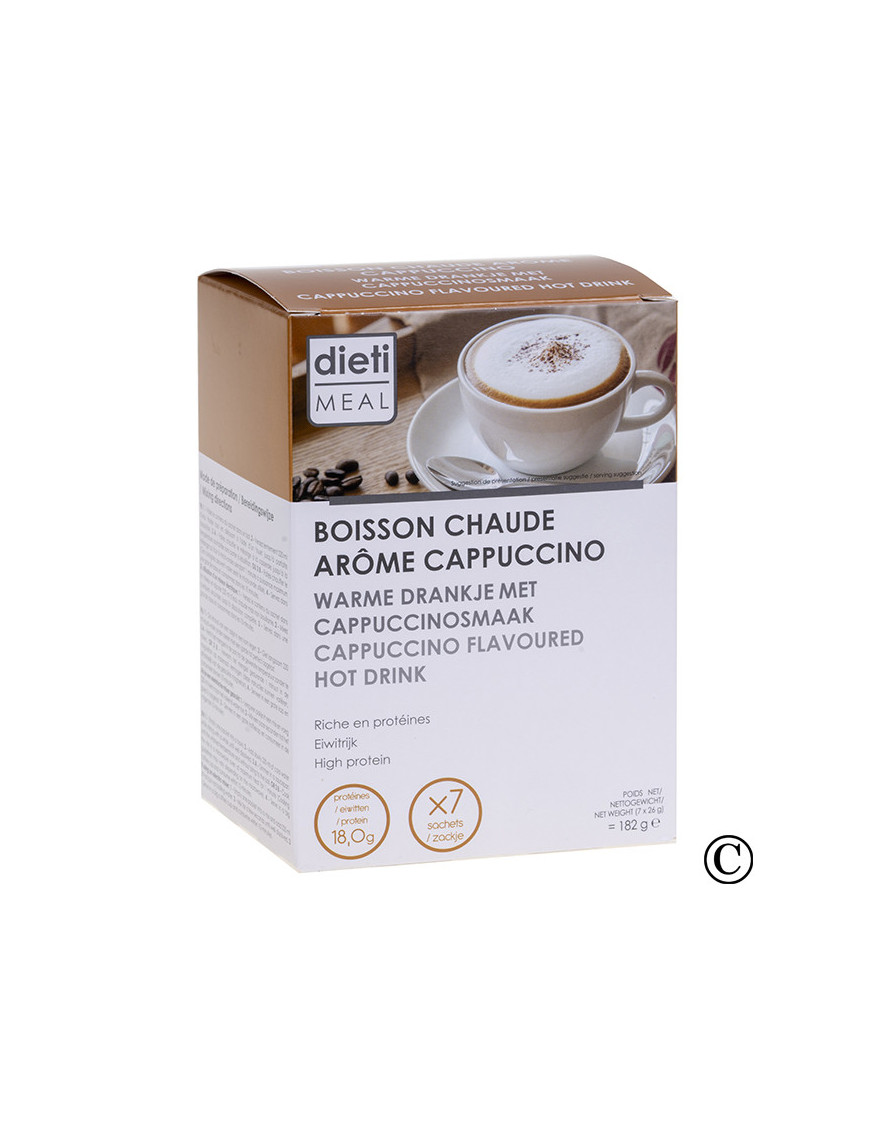 Protein Heißgetränk mit Cappuccino-Geschmack